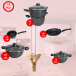 Batterie de cuisine Cook'art Granite 14 pièces