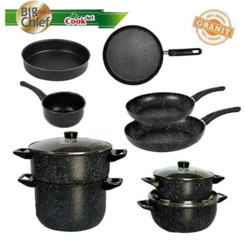 Batterie de Cuisine 12pcs - Granite