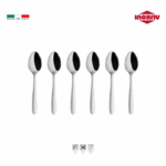 INOXRIV - Set de 6 Cuillères à Café AISHA