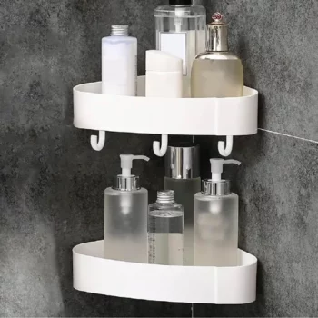 Étagère d'angle pour la salle de bain - sans perçage