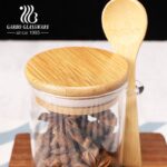 Série De 3 Boîtes A Épices En Verre Avec Cuillère