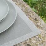 Los de 2 Set Table Tissu Coton Lin
