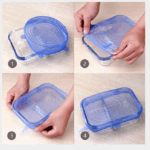 6pcs couvercles extensibles en silicone