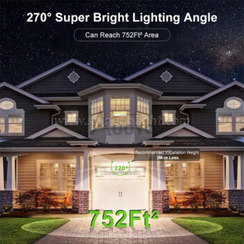 Applique murale solaire à 126 led avec détecteur de mouvement