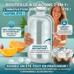 Bouteille à Glaçons 2-en-1 : L'Innovation Rafraîchissante de l'Été
