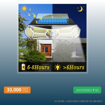 Applique murale solaire à 126 led avec détecteur de mouvement