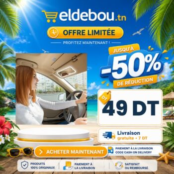 Miroir Pare-Soleil Voiture LED Rechargeable